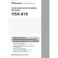 PIONEER VSX816S Instrukcja Obsługi