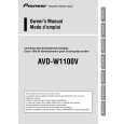 PIONEER AVD-W1100V Instrukcja Obsługi