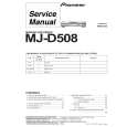 PIONEER MJ-D508/KUXJ Instrukcja Serwisowa