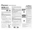 PIONEER DCR111 Instrukcja Obsługi