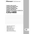PIONEER CDJ-800/WYXJ Instrukcja Obsługi