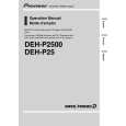 PIONEER DEH-P2500/XU/UC Instrukcja Obsługi