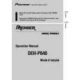 PIONEER DEH-P640 Instrukcja Serwisowa