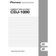 PIONEER CDJ-1000/KUCXJ Instrukcja Obsługi