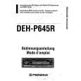 PIONEER DEH-P645R/EW Instrukcja Obsługi