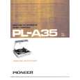 PIONEER PL-A35 Instrukcja Obsługi
