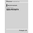 PIONEER GEX-P5750TV/XF/BR Instrukcja Obsługi