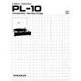 PIONEER PL-10 Instrukcja Obsługi