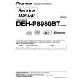 PIONEER DEH-P8980BT Instrukcja Serwisowa