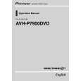 PIONEER AVH-P7950DVD/RC Instrukcja Obsługi