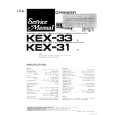 PIONEER KEX33 Instrukcja Serwisowa