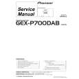 PIONEER GEX-P700DAB/ES Instrukcja Serwisowa