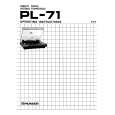 PIONEER PL-71 Instrukcja Obsługi