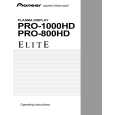 PIONEER PRO-1000HD Instrukcja Obsługi