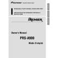 PIONEER PRS-A900/XS/UC Instrukcja Obsługi