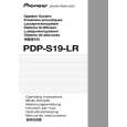 PIONEER PDP-S19-LR Instrukcja Obsługi