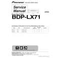 PIONEER BDP-LX71/TAXJ5 Instrukcja Serwisowa