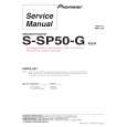 PIONEER S-SP50-G/XTW/EU5 Instrukcja Serwisowa