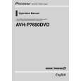 PIONEER AVH-P7650DVD/RC Instrukcja Obsługi
