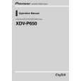 PIONEER XDV-P650/RC Instrukcja Obsługi