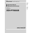 PIONEER DEH-P7950UB/XN/ES Instrukcja Obsługi