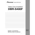 PIONEER DBR-S400F Instrukcja Obsługi