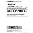 PIONEER DEH-P70BT Instrukcja Serwisowa