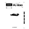 PIONEER PL-930 Instrukcja Obsługi