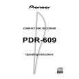 PIONEER PDR-609/KU/CA Instrukcja Obsługi