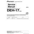 PIONEER DEH-17 Instrukcja Serwisowa