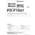 PIONEER PD-F1007/MY Instrukcja Serwisowa