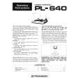PIONEER PL-640 Instrukcja Obsługi