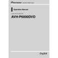 PIONEER AVH-P6000DVD/RE Instrukcja Obsługi