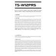 PIONEER TS-W12PRS Instrukcja Obsługi