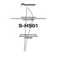 PIONEER S-HS01/SDBXTW/E Instrukcja Obsługi