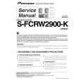 PIONEER S-FCRW2900-K/XTWUC Instrukcja Serwisowa