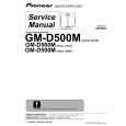 PIONEER GM-D500M/XR/ES Instrukcja Serwisowa