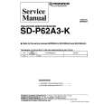 PIONEER SDP62A3K Instrukcja Serwisowa