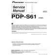 PIONEER PDP-S61/XTW/E5 Instrukcja Serwisowa