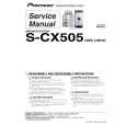 PIONEER S-CX505/XJM/CN5 Instrukcja Serwisowa