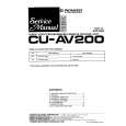 PIONEER CU-AV200 Instrukcja Serwisowa