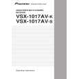 PIONEER VSX-1017AV-S/SFXJ Instrukcja Obsługi