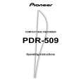 PIONEER PDR-509/KU/CA Instrukcja Obsługi