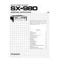 PIONEER SX980 Instrukcja Obsługi