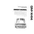 PIONEER GMX414 Instrukcja Obsługi