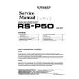 PIONEER RS-P50 Instrukcja Serwisowa