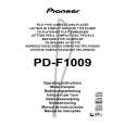 PIONEER PD-F1009/MY Instrukcja Obsługi