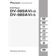 PIONEER DV-989AVI-G Instrukcja Obsługi