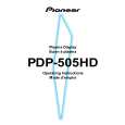 PIONEER PDP-505HD/KUC Instrukcja Obsługi