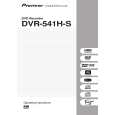PIONEER DVR-541H-S/RDRXV Instrukcja Obsługi
